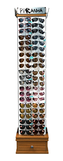 Piranha Sunglasses Display